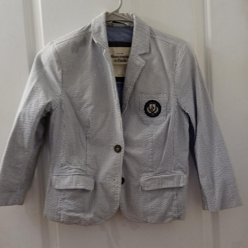 Abercrombie & Fitch seersucker blazer